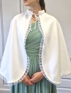 cape, veste et boléro fille blanc