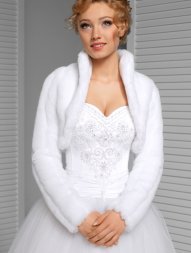 boléro mariage blanc