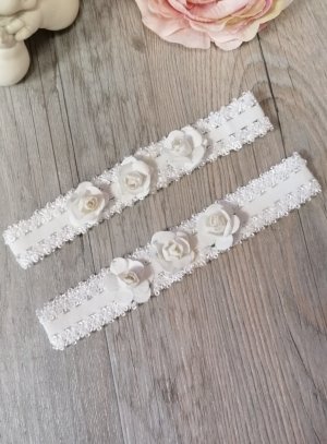 Bandeau Bebe Blanc Avec Fleur Vendu Par Lot De 2