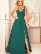 robe soirée longue femme vert