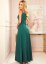 robe soirée longue femme vert