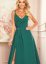 robe soirée longue femme vert