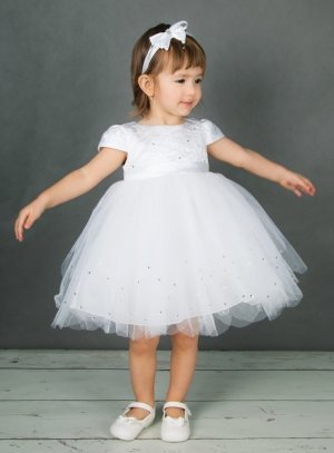 Acheter Robe bébé fille blanche robe de baptême 1 an bébé fille robe  d'anniversaire fête princesse robe robes de bal 0-2 ans bébé fille  vêtements