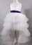 robe princesse mariage enfant ceinture bleu roy