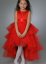 robe soirée mariage enfant rouge