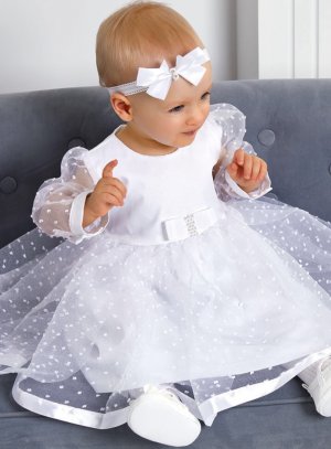 Baptême bébé robe perle bébé fille robe baptême robe blanc bébé