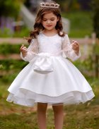 robe fille 2 - 16 ans blanc