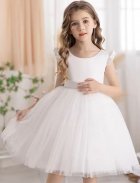 robe fille 2 - 16 ans blanc