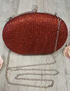 pochette de soirée, sac habillé rouge