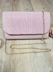 pochette de soirée, sac habillé rose