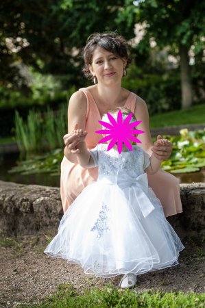 Robe de baptême princesse pour bébé fille