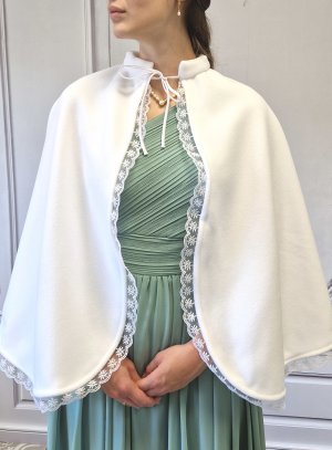 cape, veste et boléro fille blanc