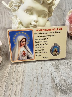 Carte de prière Marie Vierge