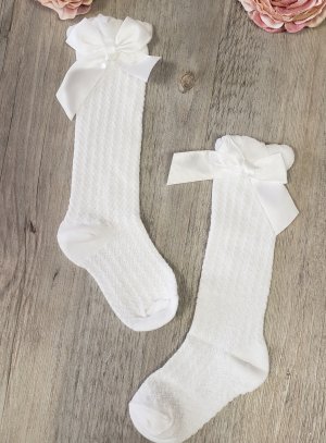 Chaussettes hautes en coton pour fille