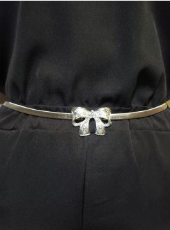 Ceinture fantaisie femme noeud strass pour mariage ou tenue de soirée