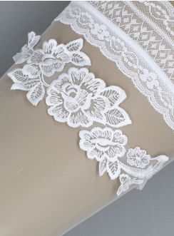 jarretière dentelle mariage blanche chic