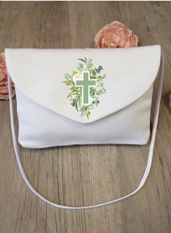 Sac de communion "Croix fleurie"