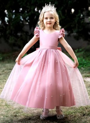 robe fille 2 - 16 ans vieux rose