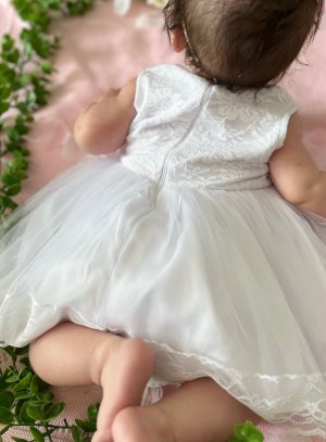 Robe Cérémonie bébé rose MINA - Marque Ezda pour bapteme mariage