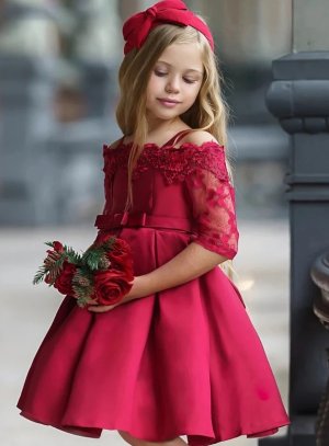 robe fille 2 - 16 ans bordeaux