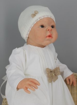 3 pièces bébé filles ivoire dentelle fête baptême robe Bonnet veste 0 3 6 9  18 mois 