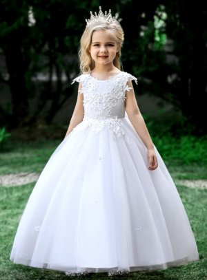 robe de communion blanc